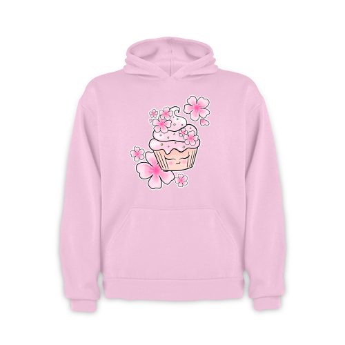 Bluza z kapturem Muffinka Sakura - Różowa