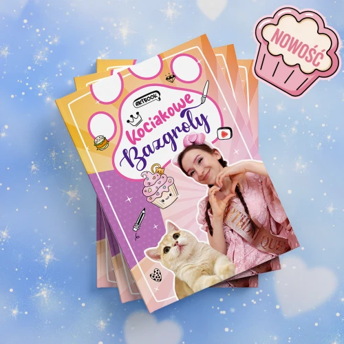 Książka "Kociakowe Bazgroły" artbook z naklejkami!