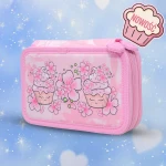 Muffinkowy Piórnik Sakura - dwukomorowy 2026